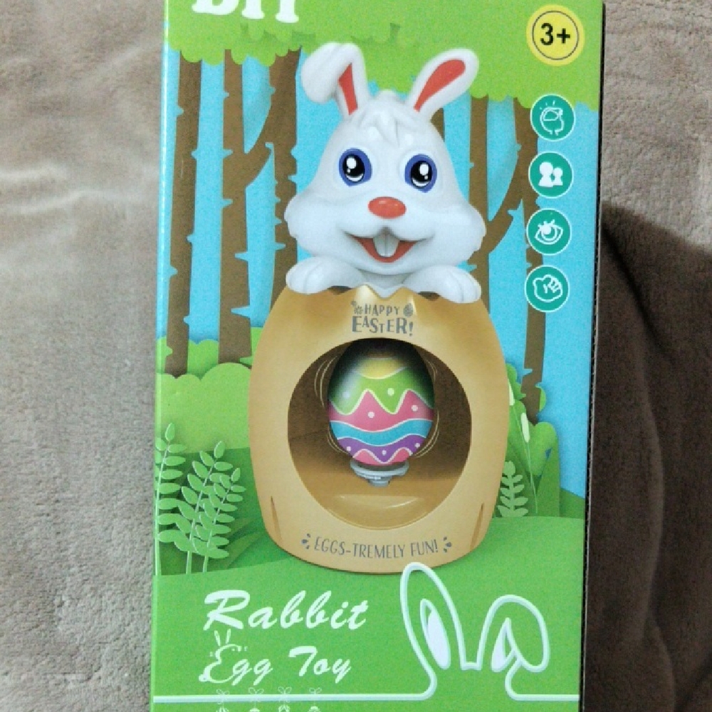 Rabbit Egg Toy - White